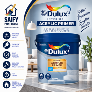 ICI Dulux Interior Acrylic Primer water-based wall primer — available at Saify Paint House Karachi
