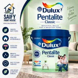 ICI Dulux Pentalite Classic interior wall paint — available at Saify Paint House Karachi