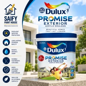 ICI Dulux Promise Exterior Emulsion weather-resistant paint — available at Saify Paint House Karachi