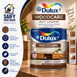 ICI Dulux Woodcare Matt Lacquer Premium natural wood finish — available at Saify Paint House Karachi