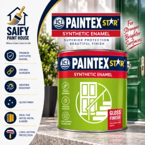 ICI Paintex Star synthetic enamel for wood and metal — available at Saify Paint House Karachi