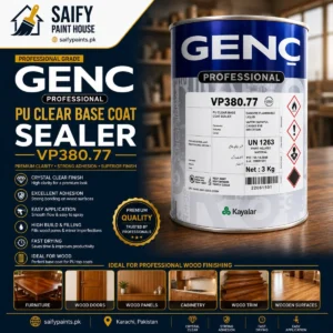 Genc PU Clear Base Coat VP380.77 — available at Saify Paint House Karachi
