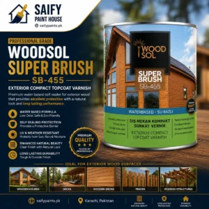 Genc Woodsol Superbrush — available at Saify Paint House Karachi