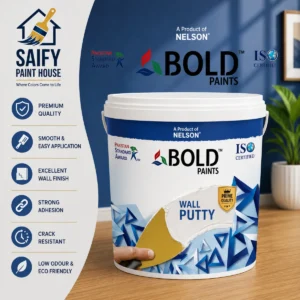 Nelson Bold Wall Putty acrylic wall filler — available at Saify Paint House Karachi