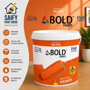 Nelson Bold Water Based Primer interior wall primer — available at Saify Paint House Karachi