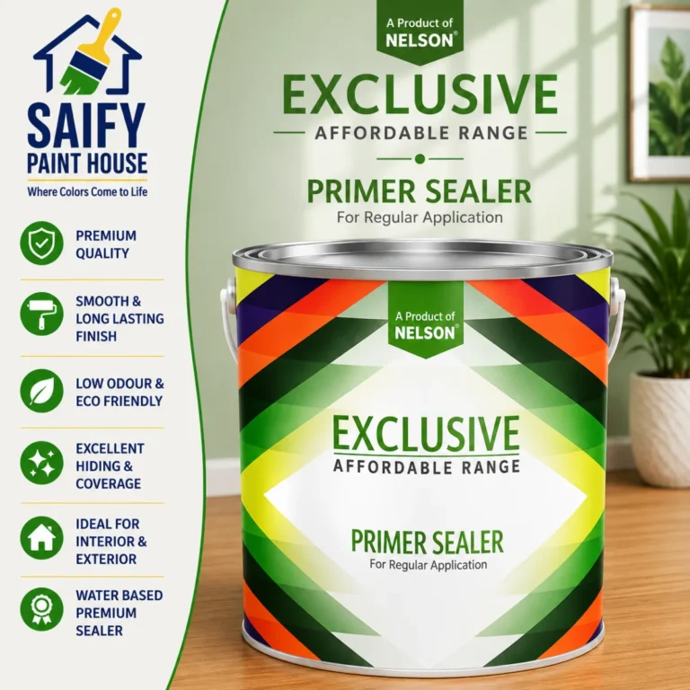 Nelson Exclusive Primer Sealer acrylic wall primer — available at Saify Paint House Karachi