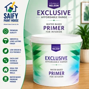 Nelson Exclusive Water Based Primer interior wall primer — available at Saify Paint House Karachi