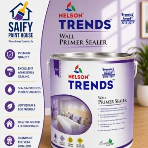 Nelson Trends Primer Sealer alkyd wall primer — available at Saify Paint House Karachi