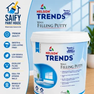 Nelson Trends Wall Filling Putty water-based wall filler — available at Saify Paint House Karachi