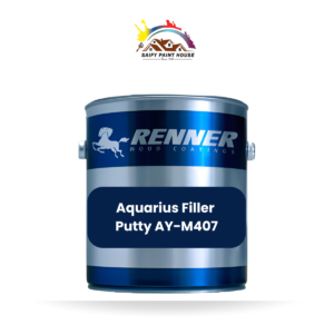 Renner Aquarius Filler Putty AY-M407 – a high-performance, eco-friendly filler for professional wood finishes.