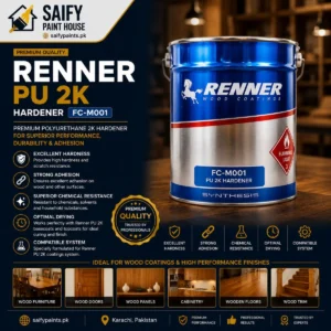 Renner PU 2K Hardener FC-M001 — available at Saify Paint House Karachi