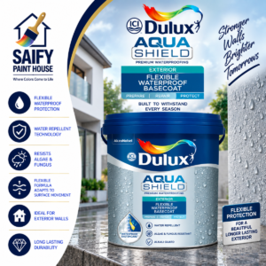 ICI Dulux Aquashield Flexible Waterproof Basecoat for exterior walls — available at Saify Paint House Karachi