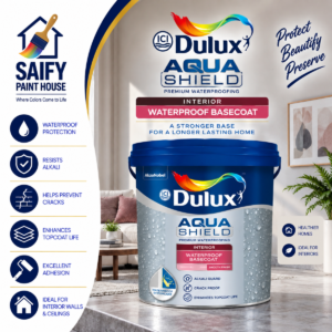 ICI Dulux Aquashield Interior Waterproof Basecoat for bathrooms and basements — available at Saify Paint House Karachi