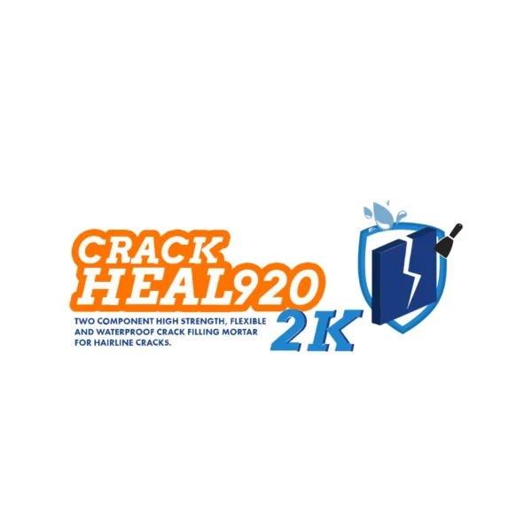 Crack Heal 920 2K – A premium two-component filler for repairing static cracks, holes, and uneven concrete and plaster surfaces.
