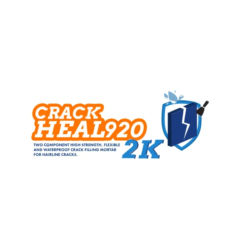 Crack Heal 920 2K – A premium two-component filler for repairing static cracks, holes, and uneven concrete and plaster surfaces.