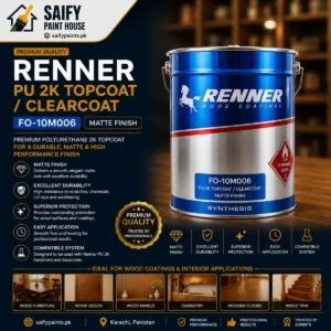 Renner PU 2K Topcoat FO-10M006 Matte Finish — available at Saify Paint House Karachi