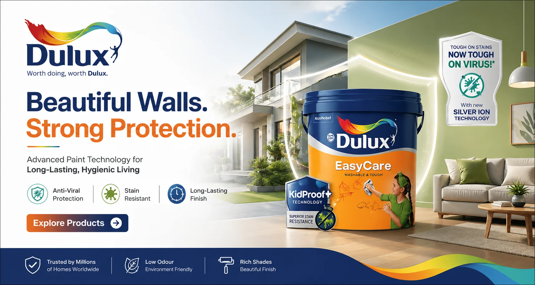 ICI Dulux Paints in Karachi — Buy from Saify Paint House authorized dealer DHA