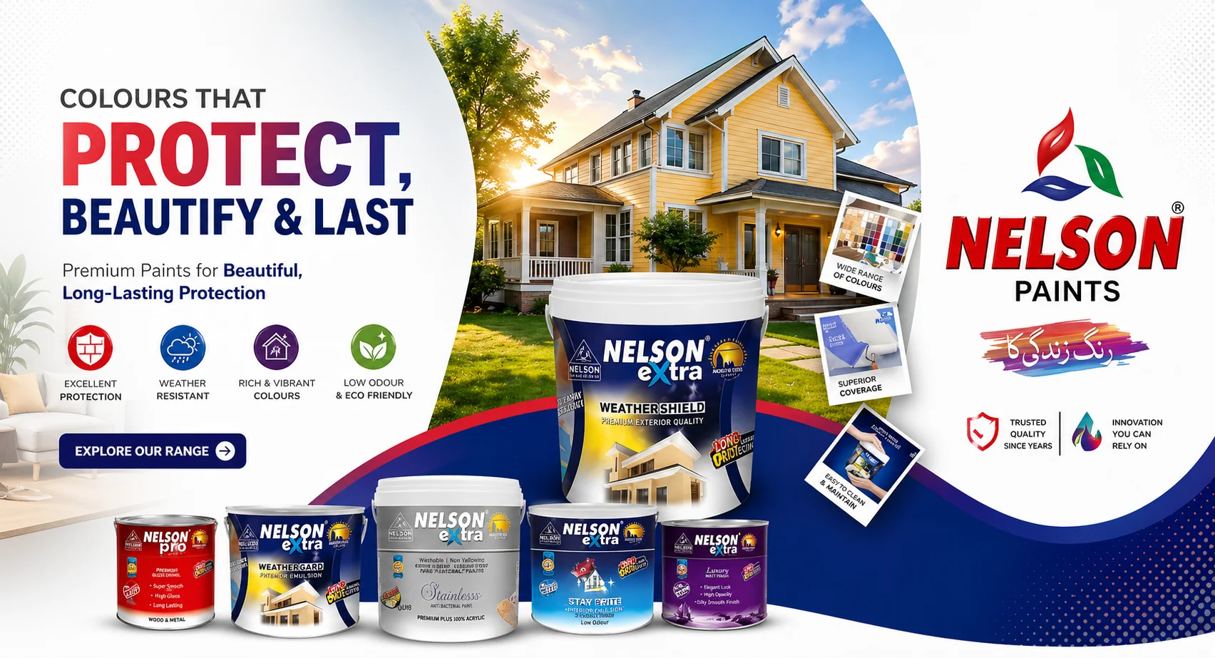 Nelson Paints in Karachi — Buy from Saify Paint House authorized dealer DHA