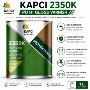 Kapci 2350k PU Hi Gloss Varnish — available at Saify Paint House Karachi