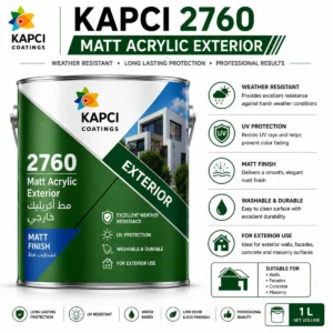 Kapci 2760 Matt Acrylic Exterior — available at Saify Paint House Karachi