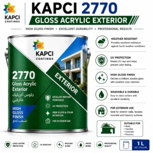 Kapci 2770 Gloss Acrylic Exterior — available at Saify Paint House Karach