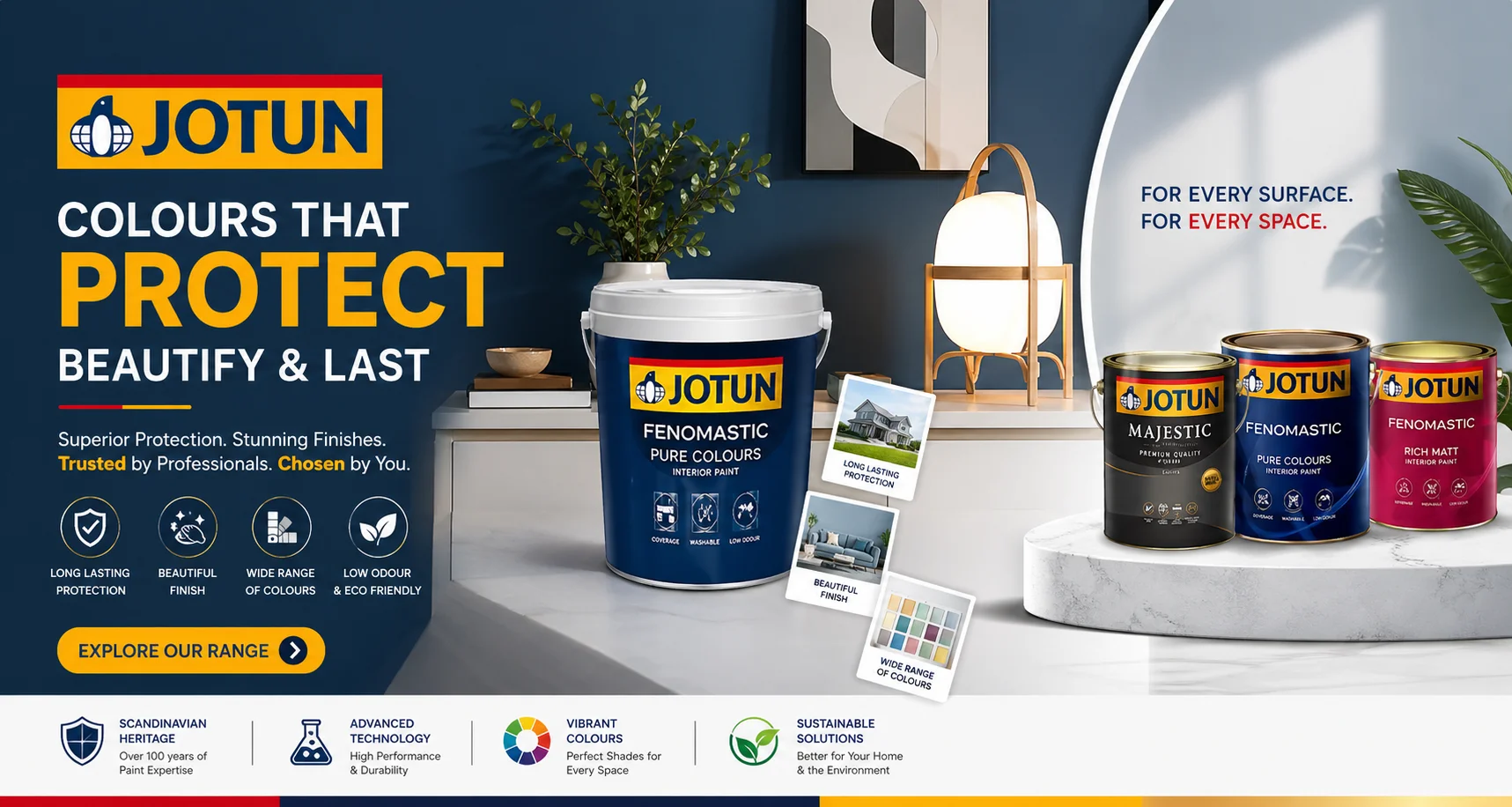 Jotun Paints in Karachi — Buy from Saify Paint House authorized dealer DHA