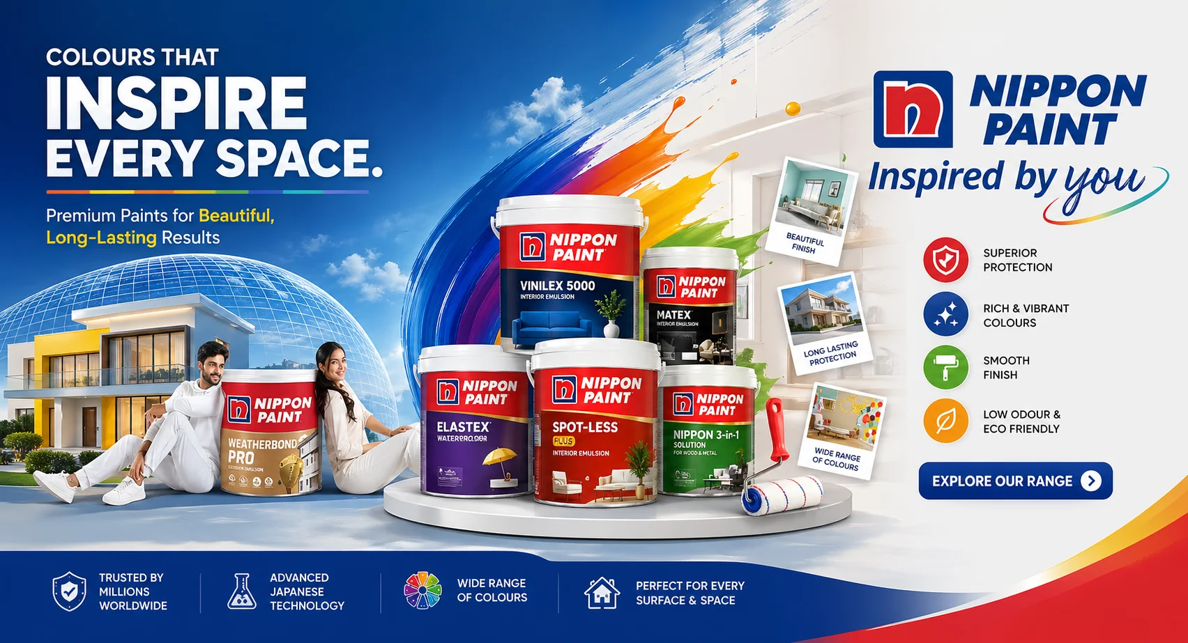 Nippon Paints in Karachi — Buy from Saify Paint House authorized dealer DHA