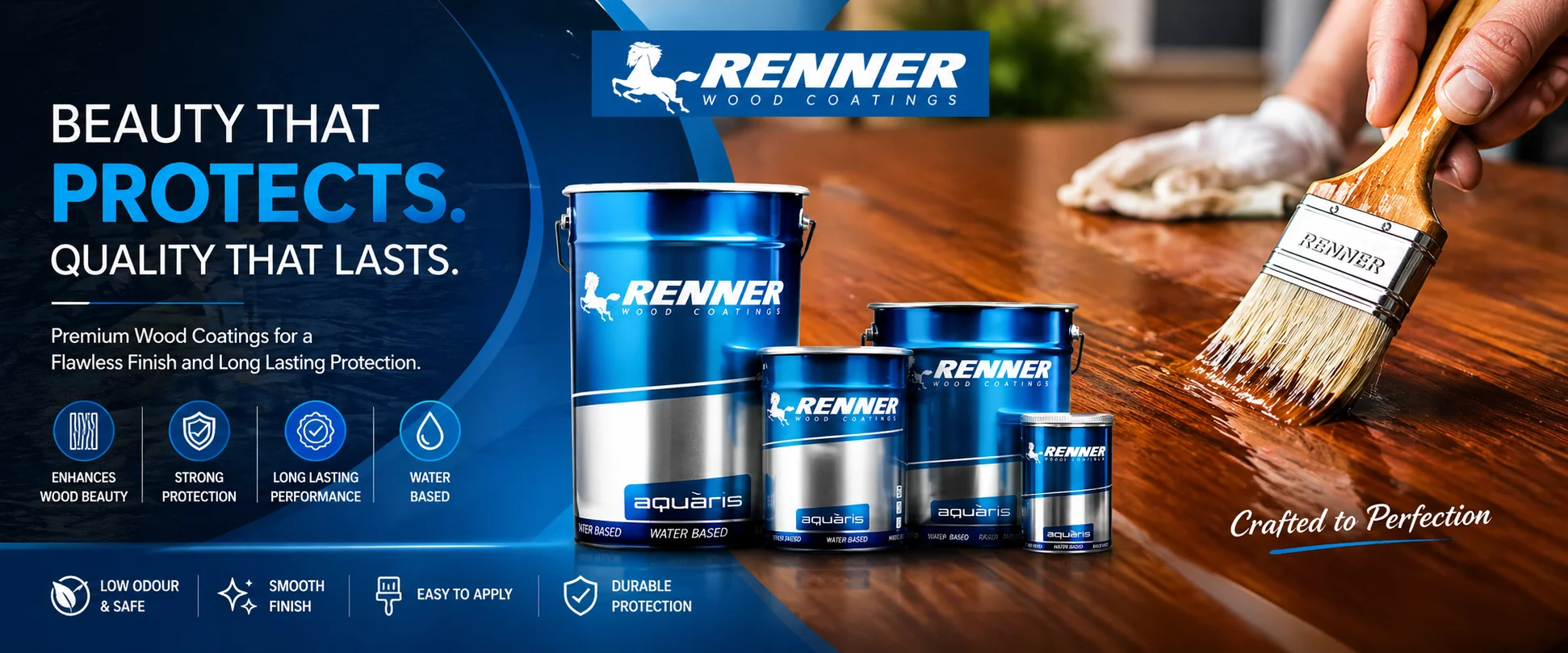 Renner Wood Coatings in Karachi — available at Saify Paint House DHA