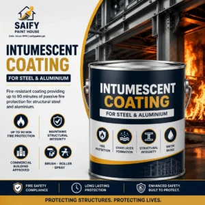 Intumescent coating for steel and aluminium — fire protection — Saify Paint House Karachi
