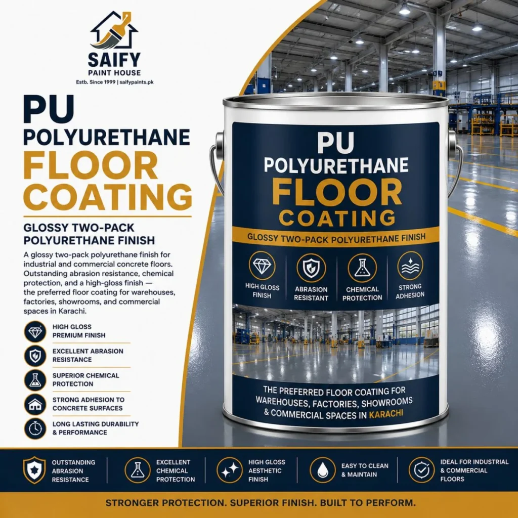 PU Polyurethane Floor Coating — Saify Paint House Karachi