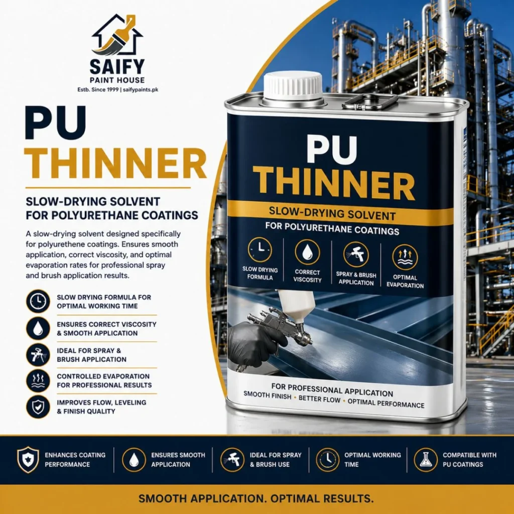 PU Thinner for polyurethane coatings — Saify Paint House Karachi