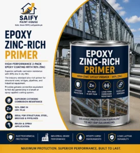 Epoxy Zinc-Rich Primer cathodic corrosion protection — Saify Paint House Karachi