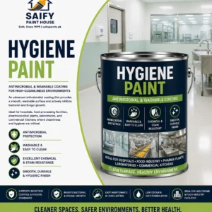 Hygiene Paint antimicrobial washable coating for hospitals — Saify Paint House Karachi