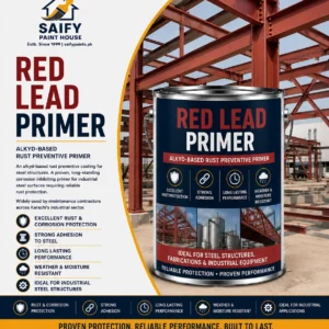 Red Lead Primer rust preventive coating for steel — Saify Paint House Karachi