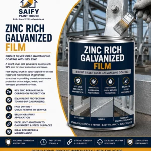 Zinc Rich Galvanized Film cold galvanizing coating — Saify Paint House Karachi