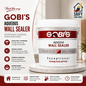 Gobi's Silverline Aqueous Wall Sealer water-based primer — available at Saify Paint House Karachi
