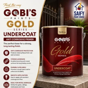 Gobi's Gold Undercoat premium alkyd undercoat — available at Saify Paint House Karachi