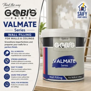 Gobi's Valmate Wall Filling water-based wall putty — available at Saify Paint House Karachi