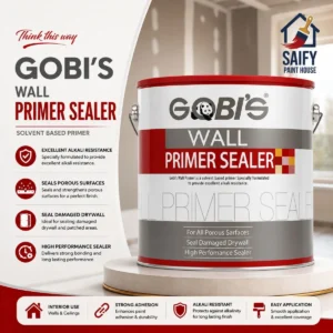Gobi's Wall Sealer Primer for porous walls — available at Saify Paint House Karachi