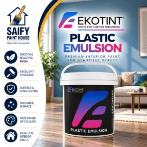 Ekotint Plastic Emulsion interior wall paint — available at Saify Paint House Karachi