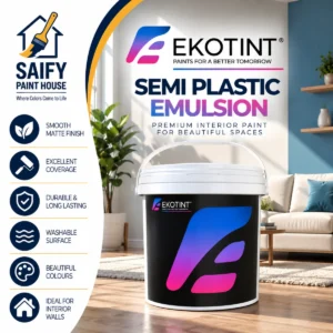 Ekotint Semi Plastic Emulsion soft-sheen interior paint — available at Saify Paint House Karachi