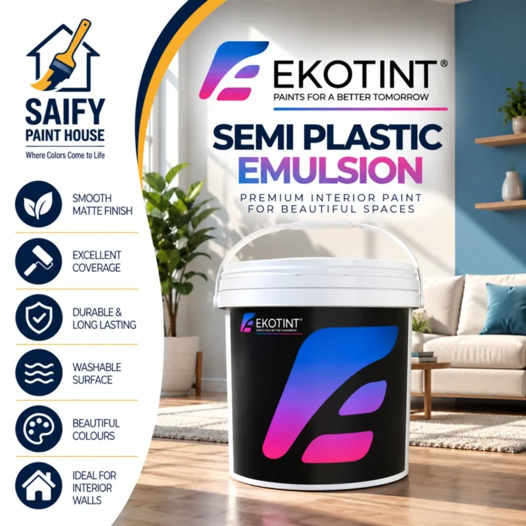 Ekotint Semi Plastic Emulsion soft-sheen interior paint — available at Saify Paint House Karachi