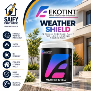 Ekotint Weather Shield exterior weather protection paint — available at Saify Paint House Karachi