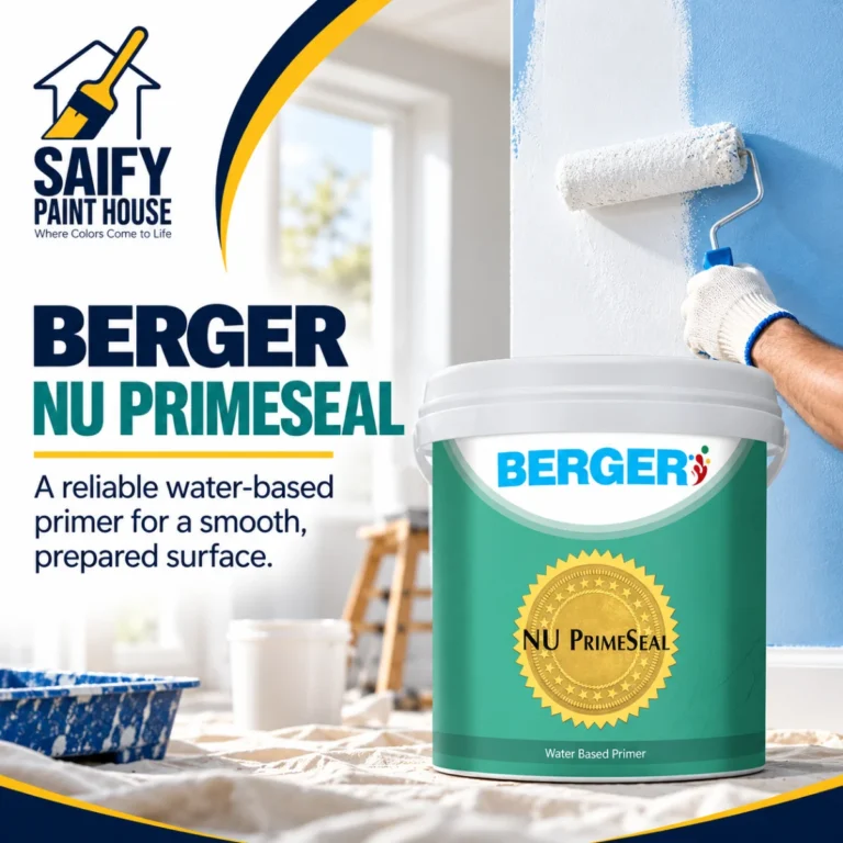 Berger NU Prime Seal interior primer for new plaster — available at Saify Paint House Karachi