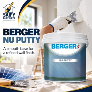 Berger NU Putty ready-to-use interior wall putty — available at Saify Paint House Karachi