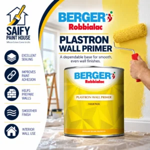 Berger Plastron Wall Primer primer sealer for new plaster — available at Saify Paint House Karachi