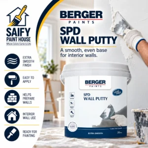 Berger SPD Wall Putty ready-to-use interior wall putty — available at Saify Paint House Karachi