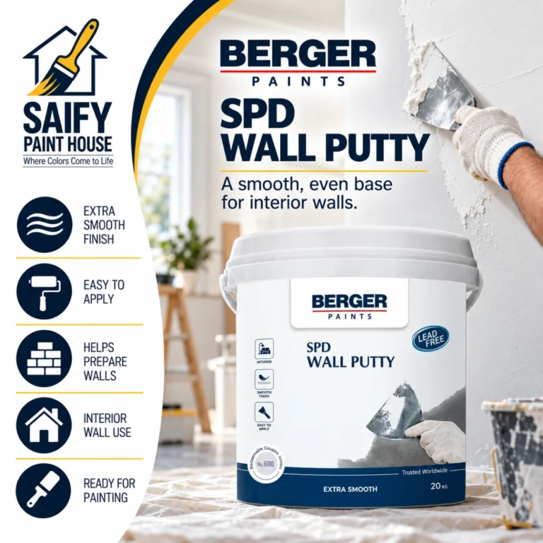 Berger SPD Wall Putty ready-to-use interior wall putty — available at Saify Paint House Karachi