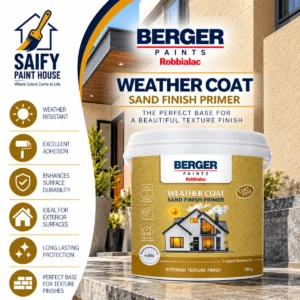 Berger Sand Finish Primer water-based texture primer — available at Saify Paint House Karachi