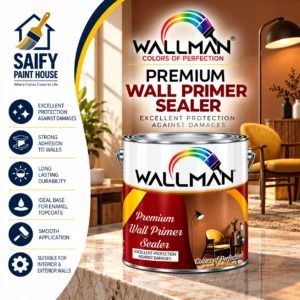 Wallman Premium Wall Primer Sealer for interior and exterior walls — available at Saify Paint House Karachi